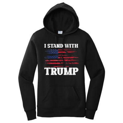 Pro Trump Supporter Trump I Stand With Trump Women's Pullover Hoodie