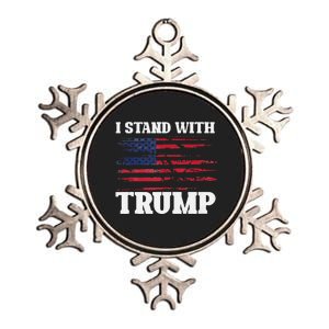 Pro Trump Supporter Trump I Stand With Trump Metallic Star Ornament