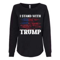 Pro Trump Supporter Trump I Stand With Trump Womens California Wash Sweatshirt