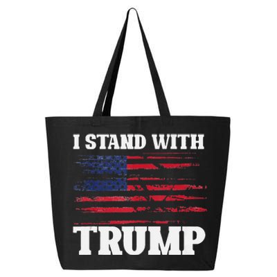 Pro Trump Supporter Trump I Stand With Trump 25L Jumbo Tote