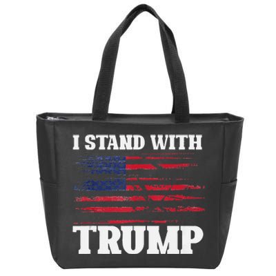 Pro Trump Supporter Trump I Stand With Trump Zip Tote Bag