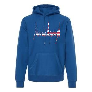 President Trump Signature Usa Flag Color Patriotic American Gift Premium Hoodie