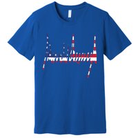 President Trump Signature Usa Flag Color Patriotic American Gift Premium T-Shirt