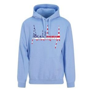 President Trump Signature Usa Flag Color Patriotic American Gift Unisex Surf Hoodie