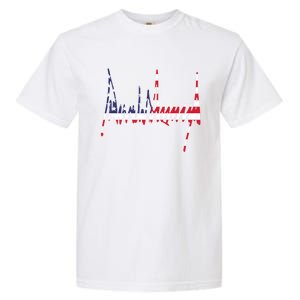 President Trump Signature Usa Flag Color Patriotic American Gift Garment-Dyed Heavyweight T-Shirt