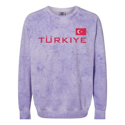 Proud Turkish Shooting Team Sport Turkiye Shooting Colorblast Crewneck Sweatshirt