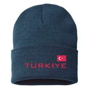 Proud Turkish Shooting Team Sport Turkiye Shooting Sustainable Knit Beanie