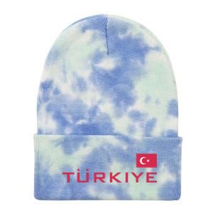 Proud Turkish Shooting Team Sport Turkiye Shooting Tie Dye 12in Knit Beanie