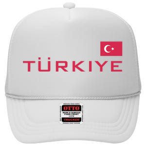 Proud Turkish Shooting Team Sport Turkiye Shooting High Crown Mesh Back Trucker Hat