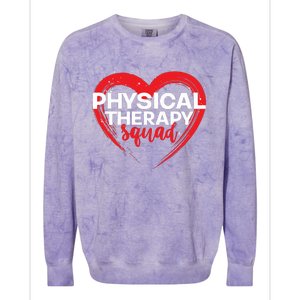 Physical Therapy Squad PTA Therapist Heart Physical Therapy Colorblast Crewneck Sweatshirt