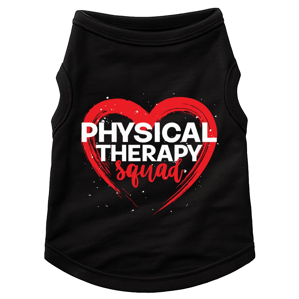 Physical Therapy Squad PTA Therapist Heart Physical Therapy Doggie Tank