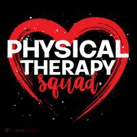 Physical Therapy Squad PTA Therapist Heart Physical Therapy Flatbill Hat