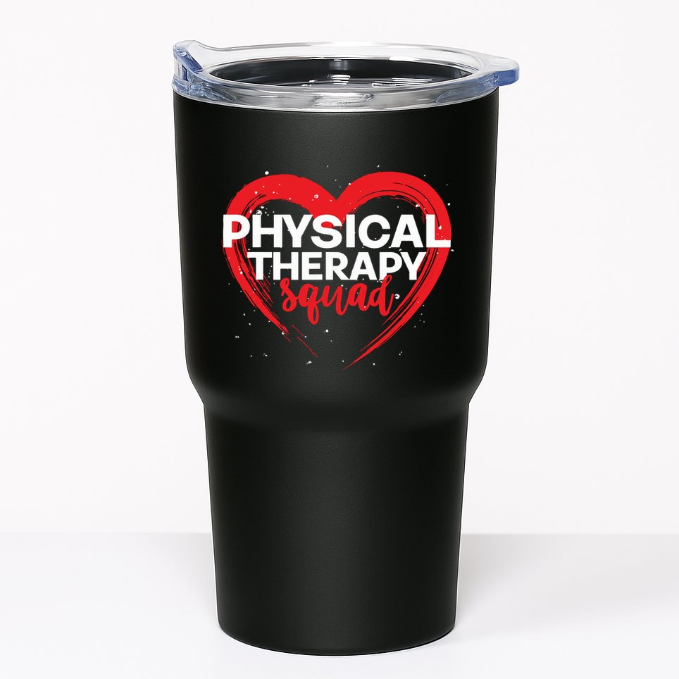 Physical Therapy Squad PTA Therapist Heart Physical Therapy Tumbler