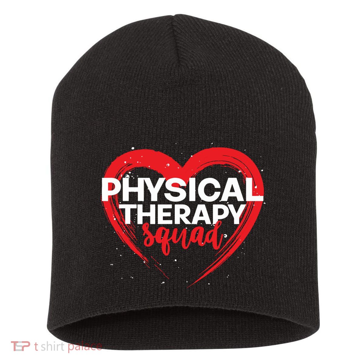 Physical Therapy Squad PTA Therapist Heart Physical Therapy Short Acrylic Beanie