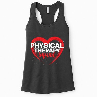 Physical Therapy Squad PTA Therapist Heart Physical Therapy Womens Tank Top