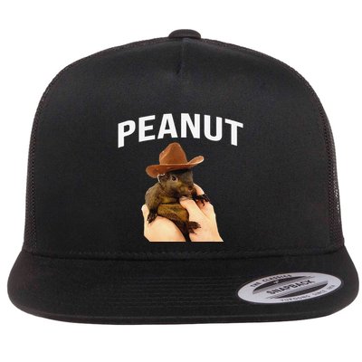 Peanut The Squirrel Flat Bill Trucker Hat