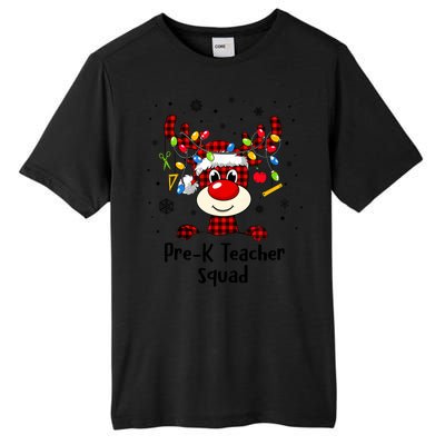 Prek Teacher Squad Reindeer Funny Teacher Christmas Xmas Meaningful Gift Tall Fusion ChromaSoft Performance T-Shirt