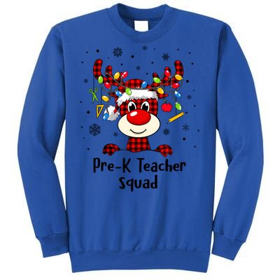 Prek Teacher Squad Reindeer Funny Teacher Christmas Xmas Meaningful Gift Sweatshirt