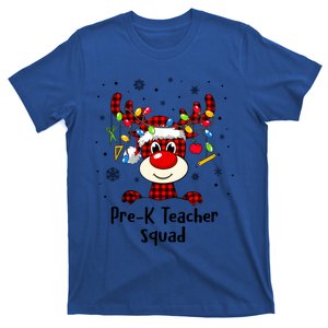 Prek Teacher Squad Reindeer Funny Teacher Christmas Xmas Meaningful Gift T-Shirt