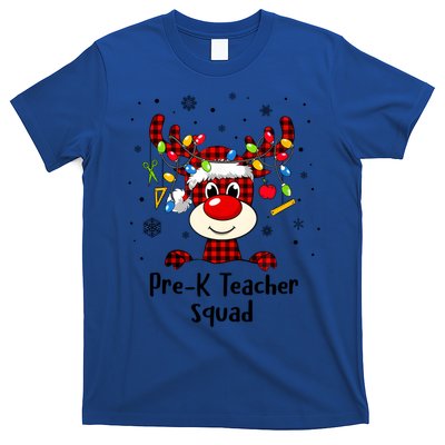 Prek Teacher Squad Reindeer Funny Teacher Christmas Xmas Meaningful Gift T-Shirt