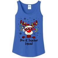 Prek Teacher Squad Reindeer Funny Teacher Christmas Xmas Meaningful Gift Ladies Essential Tank