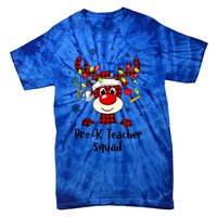 Prek Teacher Squad Reindeer Funny Teacher Christmas Xmas Meaningful Gift Tie-Dye T-Shirt