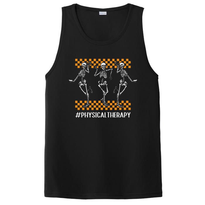 Physical Therapy Skeleton Physical Therapist Halloween Pt Sweat PosiCharge Competitor Tank