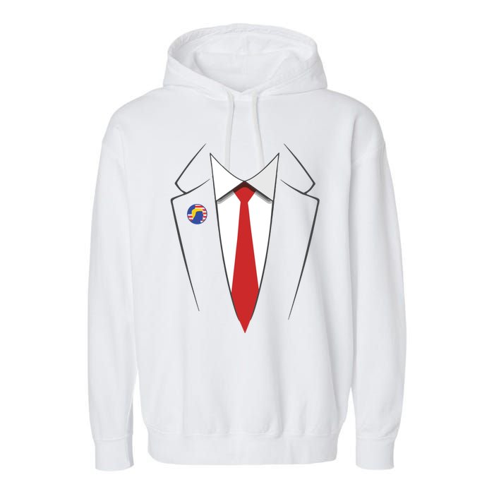 President Trump Suit Us President Easy Costume Garment-Dyed Fleece Hoodie