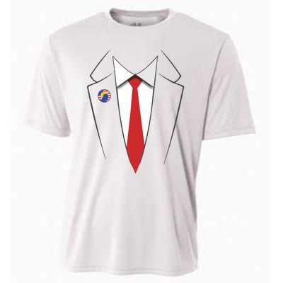 President Trump Suit Us President Easy Costume Cooling Performance Crew T-Shirt