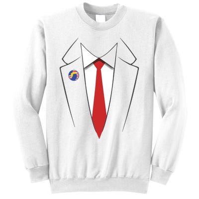 President Trump Suit Us President Easy Costume Sweatshirt