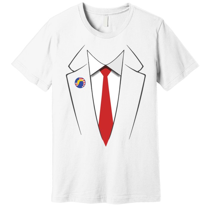 President Trump Suit Us President Easy Costume Premium T-Shirt