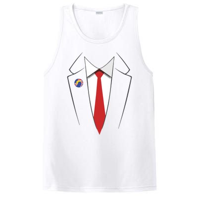 President Trump Suit Us President Easy Costume PosiCharge Competitor Tank