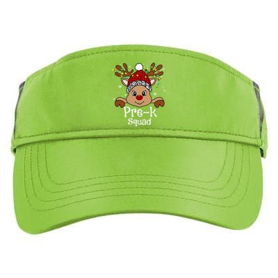 PreK Teacher Squad Funny Teacher Christmas Reindeer Xmas  Adult Drive Performance Visor