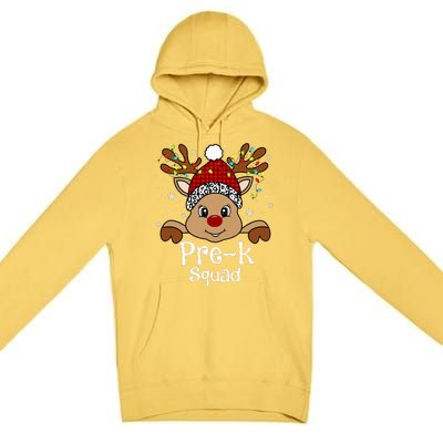 PreK Teacher Squad Funny Teacher Christmas Reindeer Xmas  Premium Pullover Hoodie