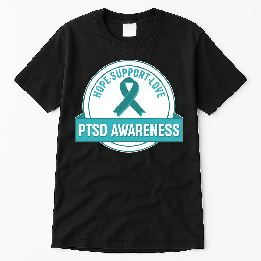 PTSD Awareness Hope Support Love Tall T-Shirt