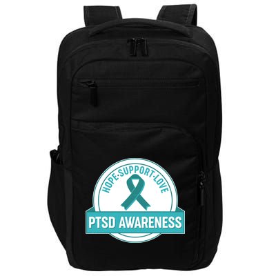 PTSD Awareness Hope Support Love Impact Tech Backpack