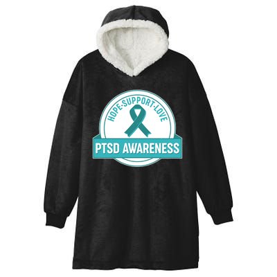 PTSD Awareness Hope Support Love Hooded Wearable Blanket