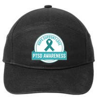 PTSD Awareness Hope Support Love 7-Panel Snapback Hat