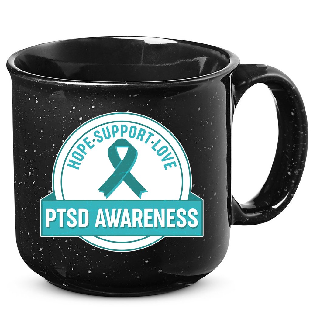 PTSD Awareness Hope Support Love 15oz Campfire Ceramic Mug