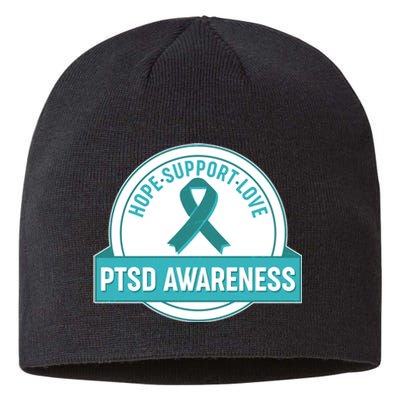 PTSD Awareness Hope Support Love Sustainable Beanie