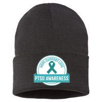 PTSD Awareness Hope Support Love Sustainable Knit Beanie