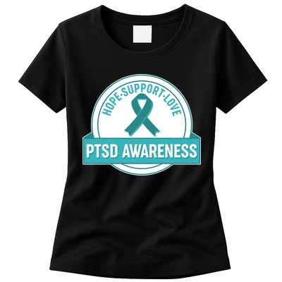 PTSD Awareness Hope Support Love Womens T-Shirt