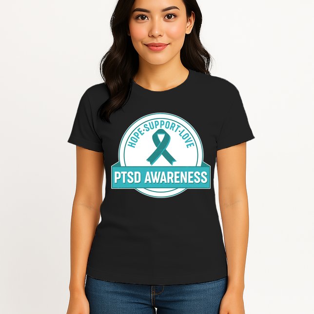 PTSD Awareness Hope Support Love Womens T-Shirt