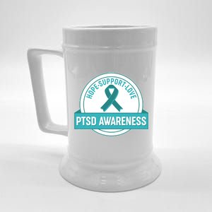 PTSD Awareness Hope Support Love Beer Stein