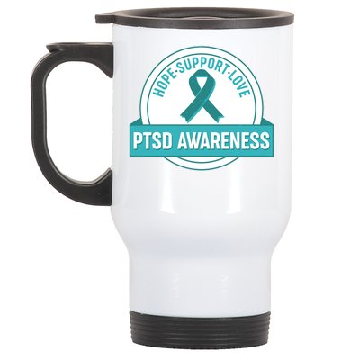 PTSD Awareness Hope Support Love Stainless Steel Travel Mug