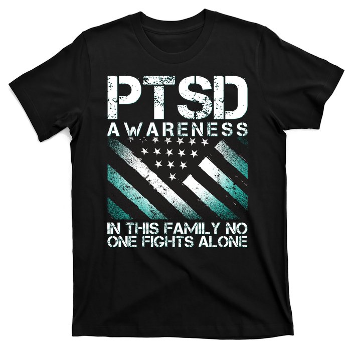 PTSD Awareness In This Family No One Fights Alone T-Shirt