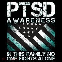 PTSD Awareness In This Family No One Fights Alone 16 in Basic Backpack