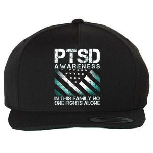 PTSD Awareness In This Family No One Fights Alone Wool Snapback Cap