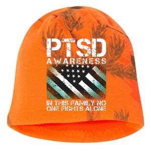 PTSD Awareness In This Family No One Fights Alone Kati - Camo Knit Beanie