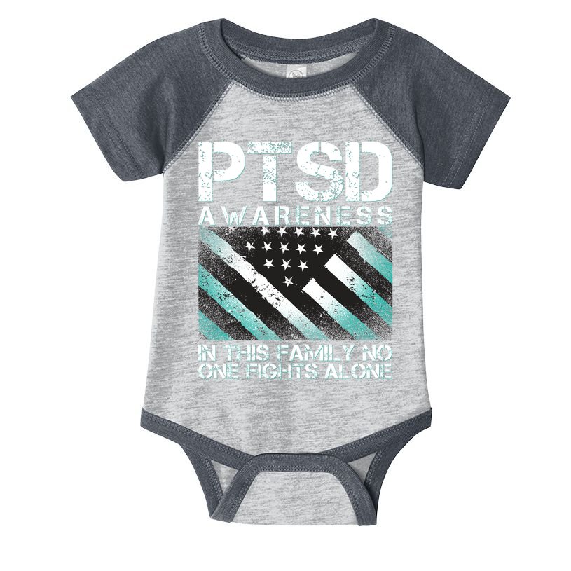 PTSD Awareness In This Family No One Fights Alone Infant Baby Jersey Bodysuit